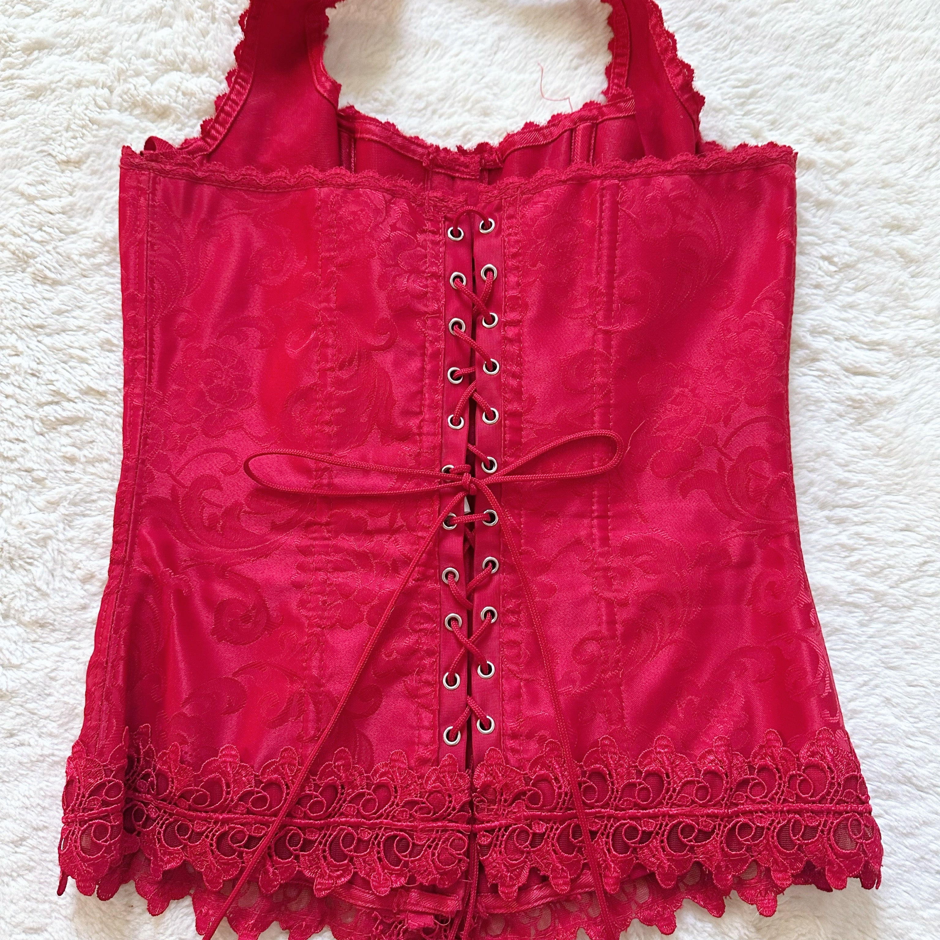 1990's cherry petal corset