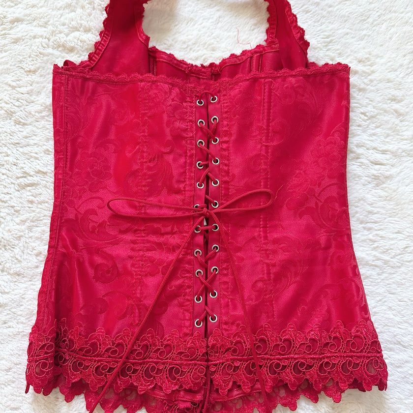 1990's cherry petal corset