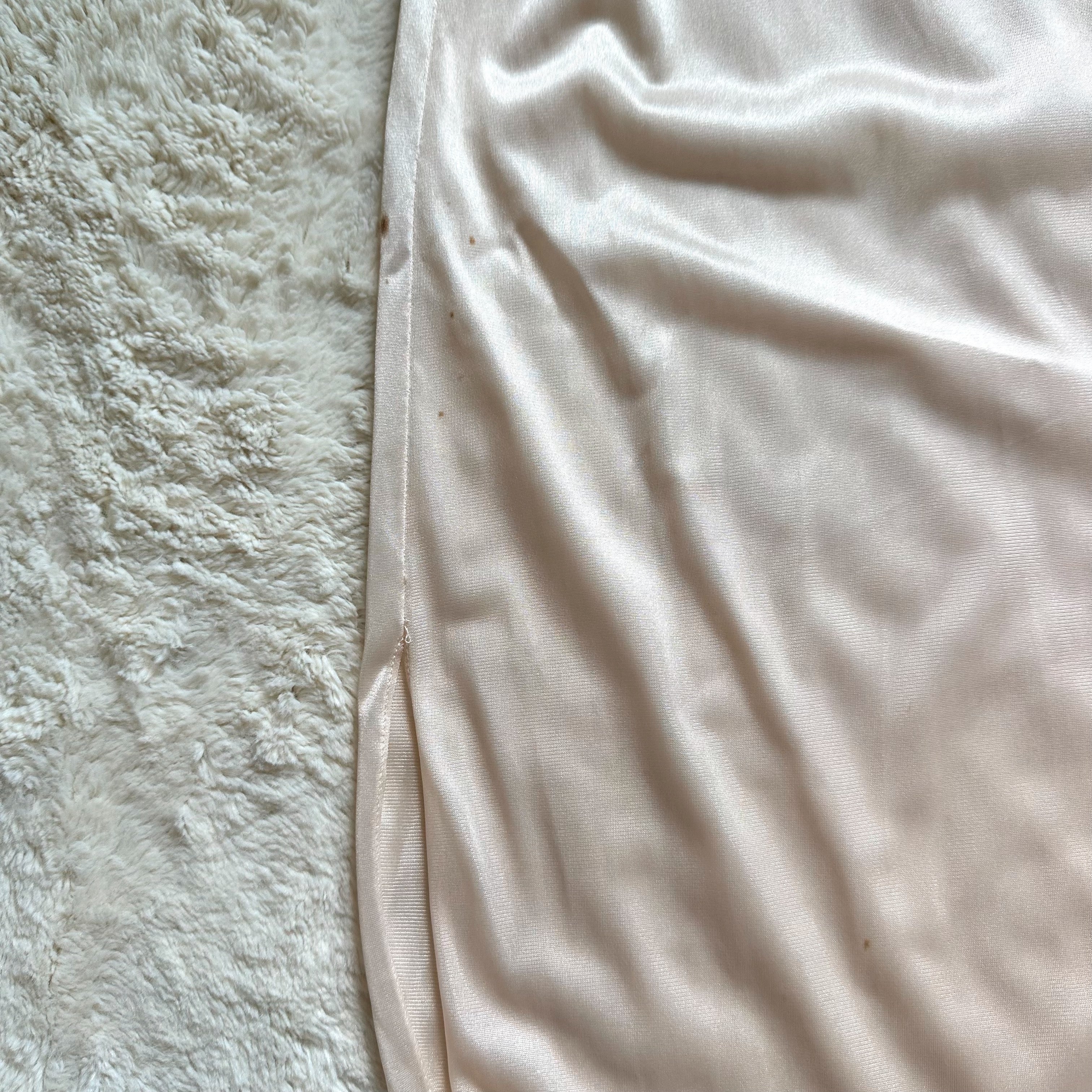 1980's silken cream negligee