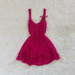 2000's ruffle rose babydoll slip dress