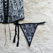 black swan corset + thong set