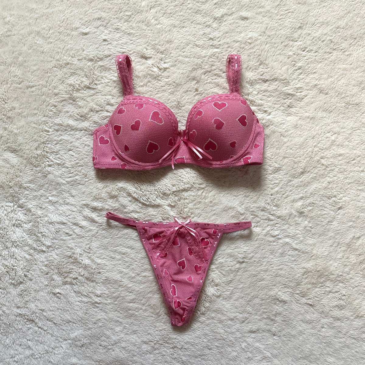 2000's love bite bra + panty set