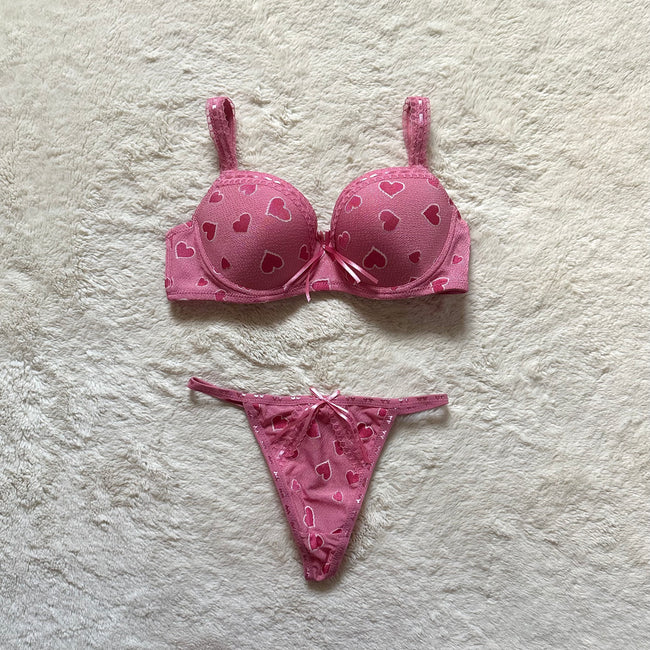 2000's love bite bra + panty set