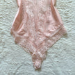 2000's blush whisper teddy bodysuit