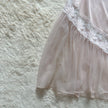 1980's blush petaline slip dress