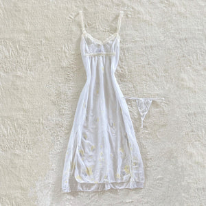 1990's lemon cream negligee