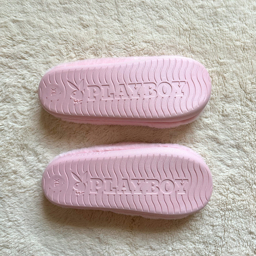 playboy cupid's heart slippers
