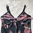 2000's rose noir slip dress
