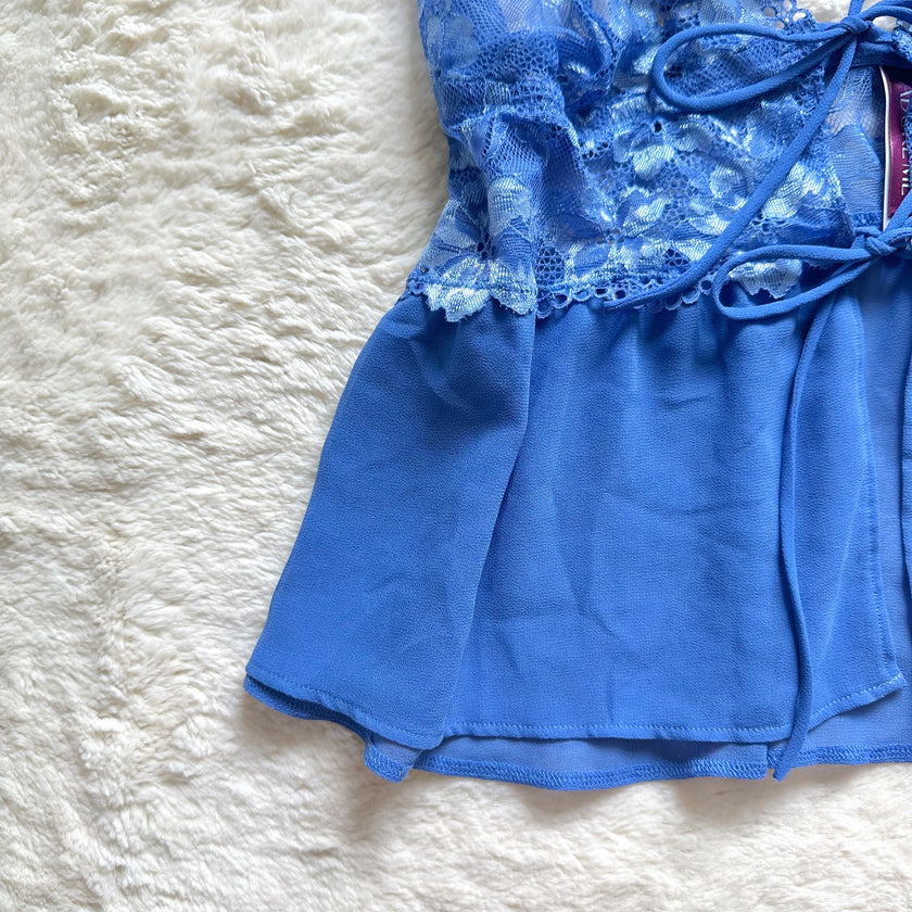 royal blue flyaway camisole