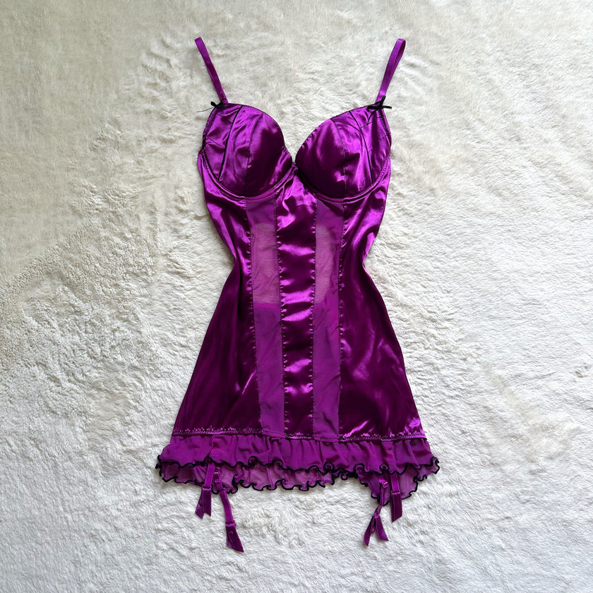 2000's fuchsia fling slip dress