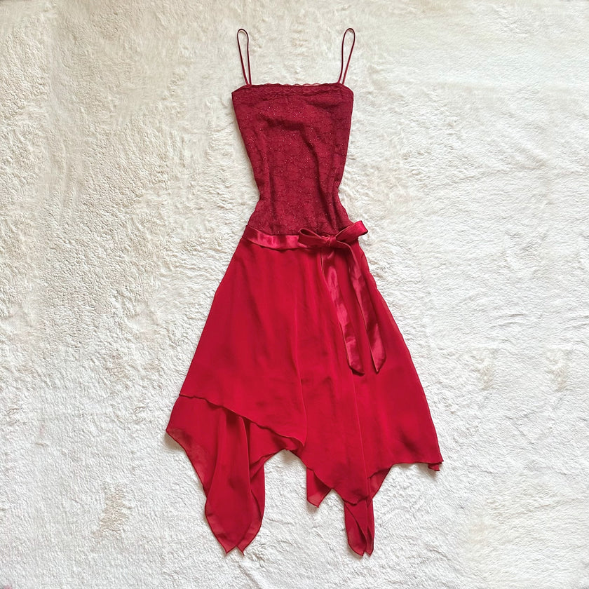 1990's scarlet serenade gown