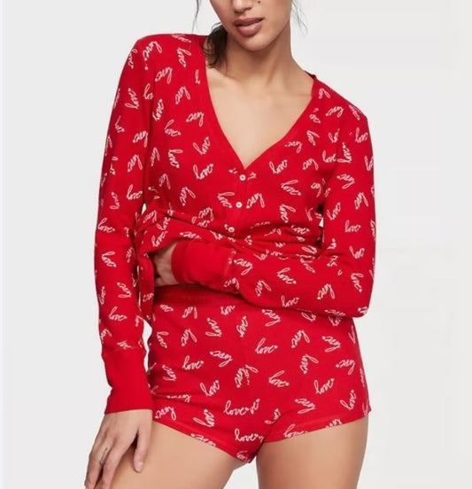 2023 cozy candied thermal pj top