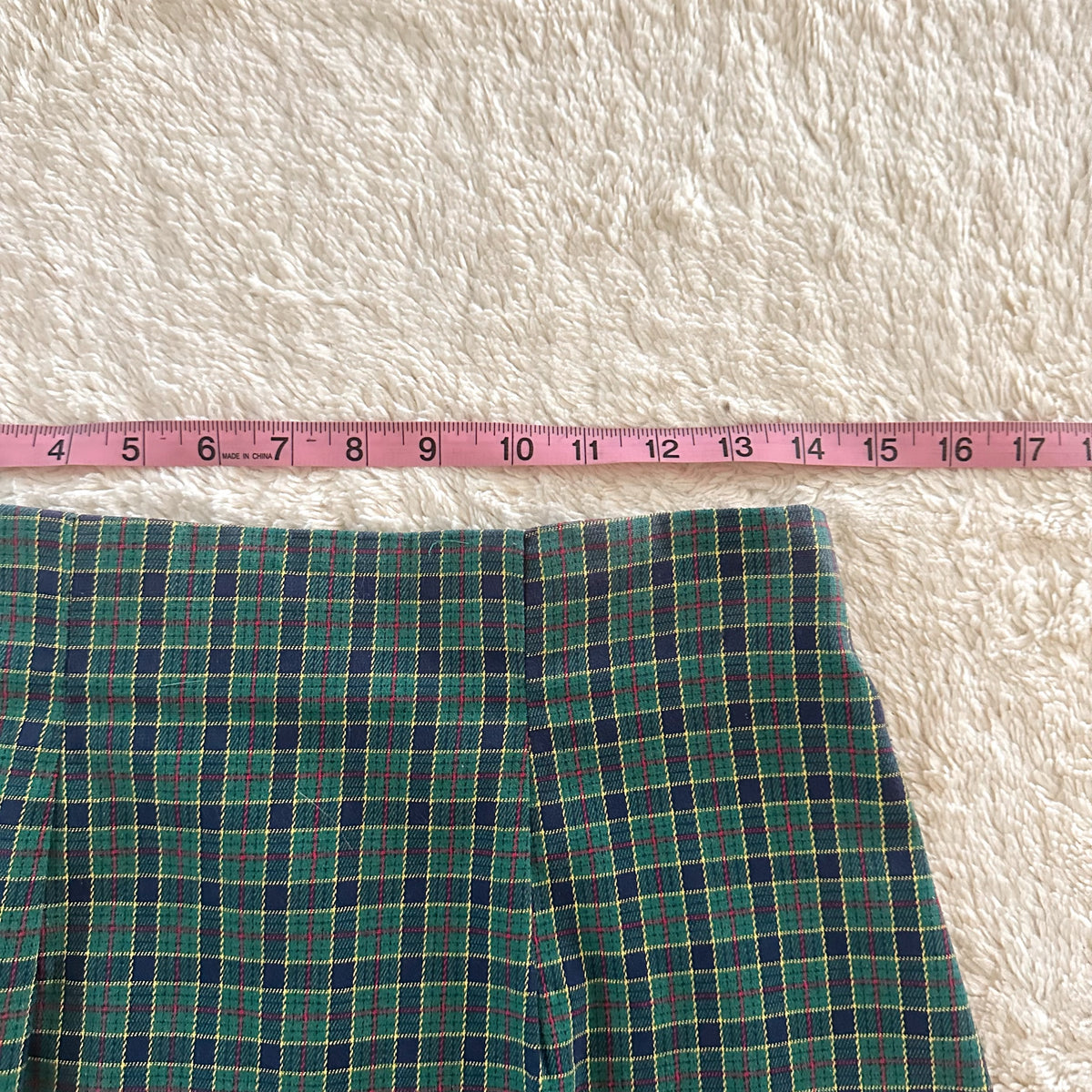 2000's woodland plaid skirt