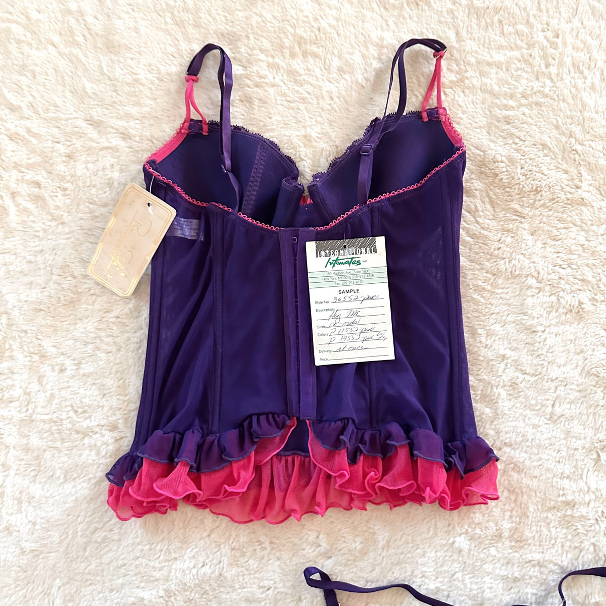 2000's sugarplum bustier set