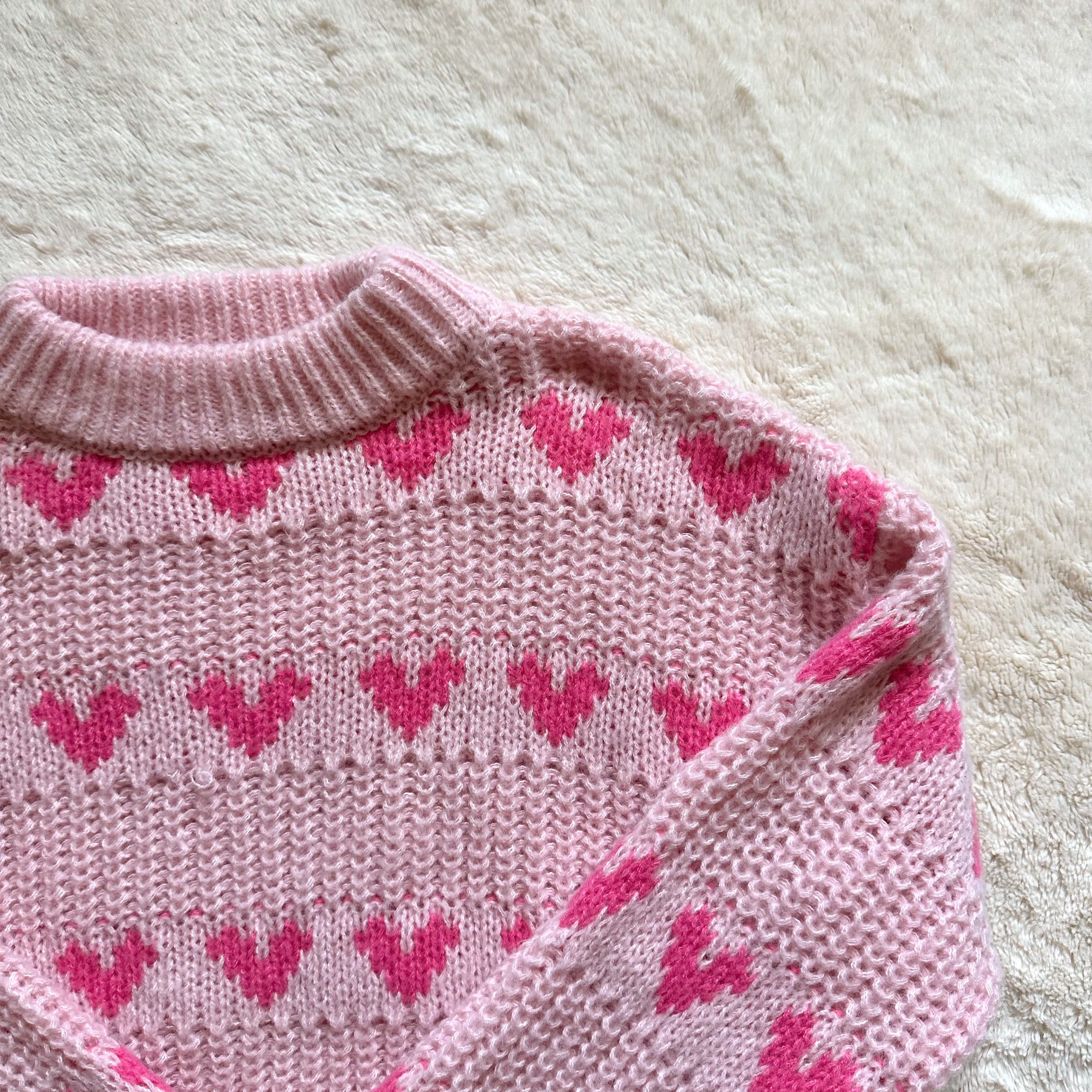 major label group heart sweater