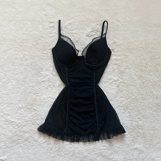 2009 black bodycon micro mini
