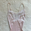 1980's pink chantilly negligee
