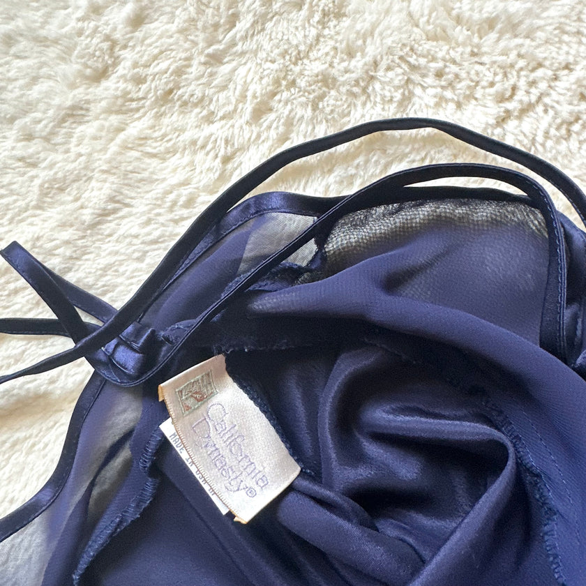 2000's midnight sonata slip dress