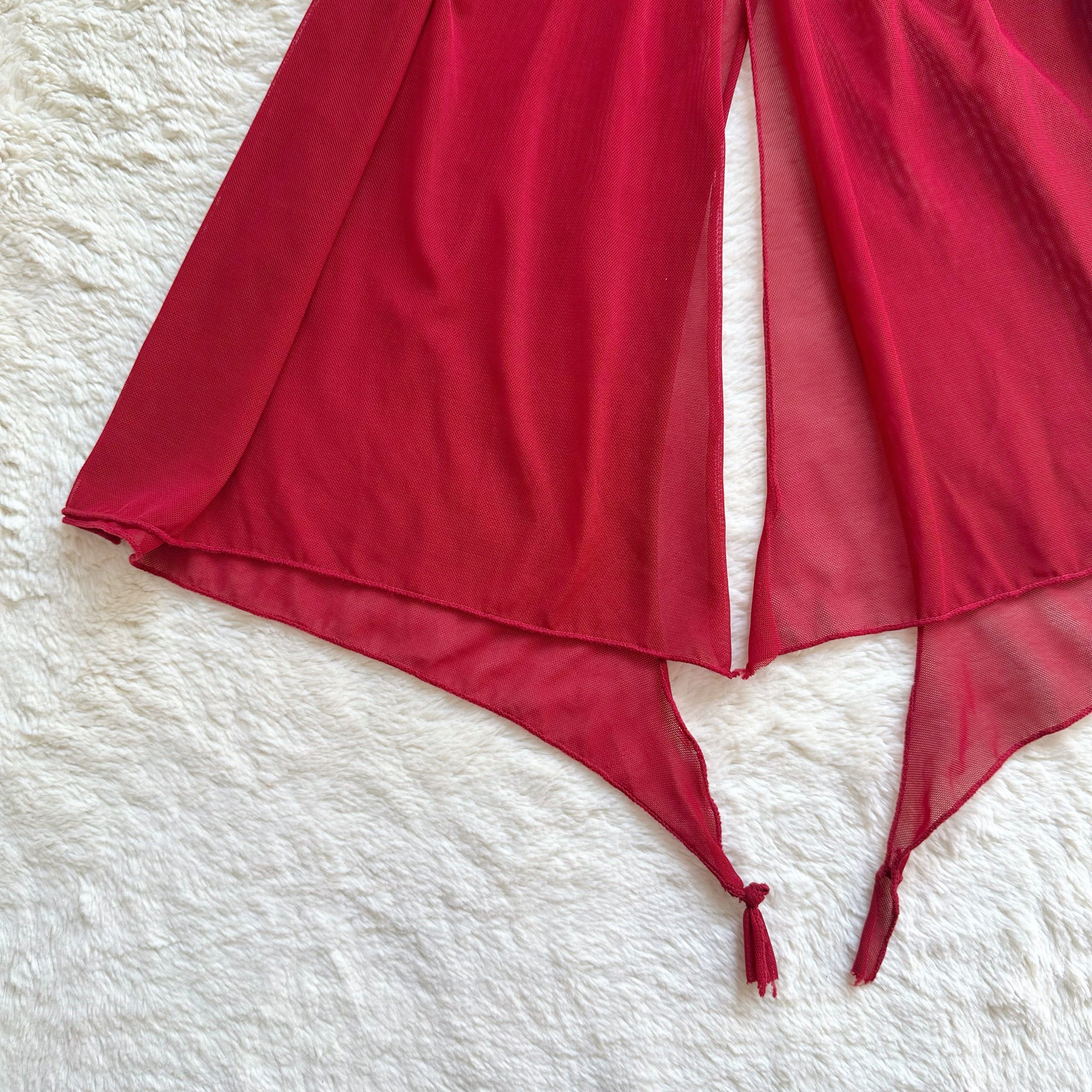 burgundy briar slip dress