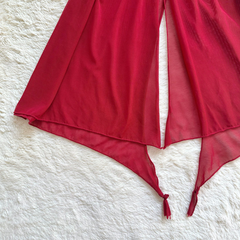 burgundy briar slip dress