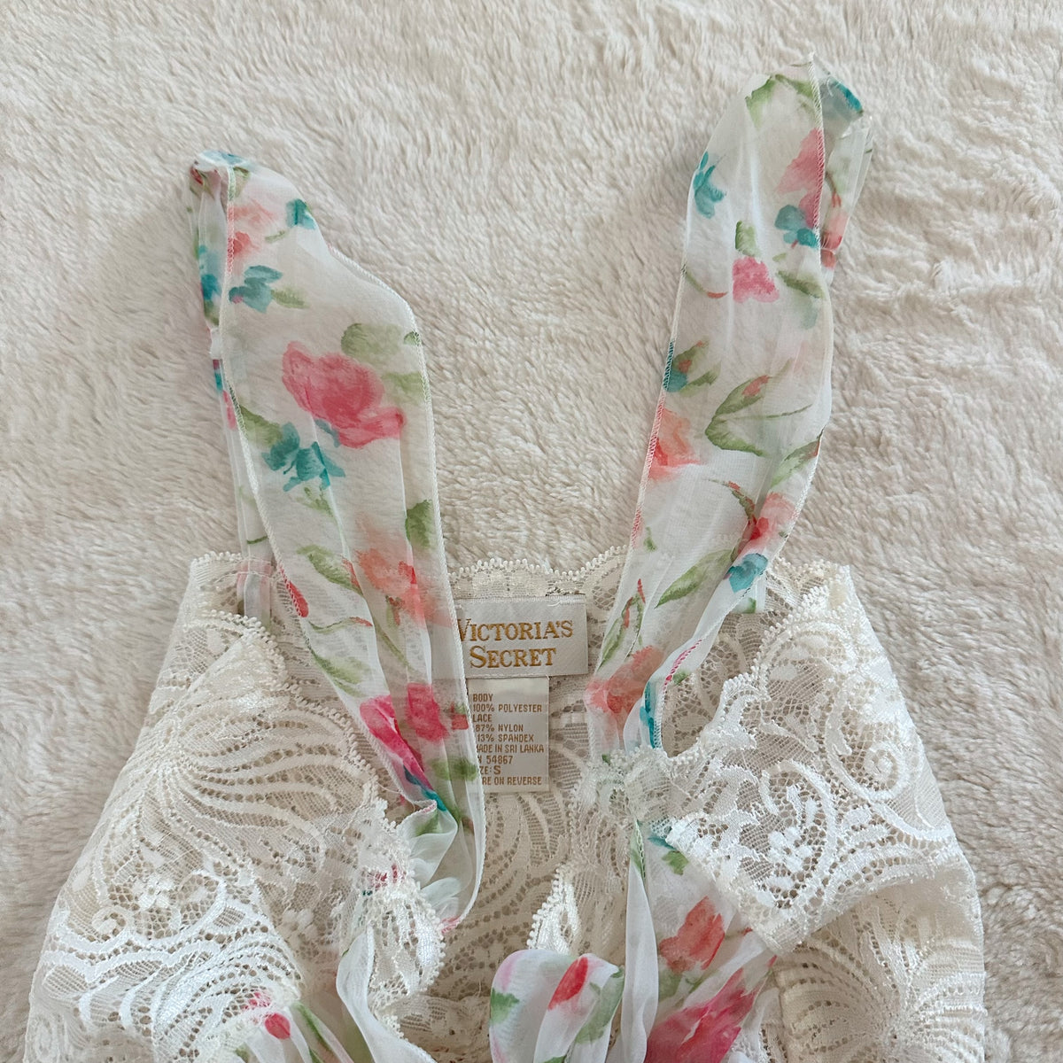 1980's spring blossom slip dress