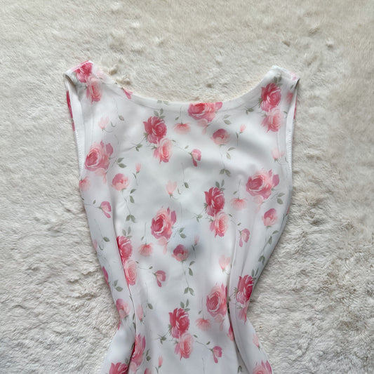 1990's blushing petals dress