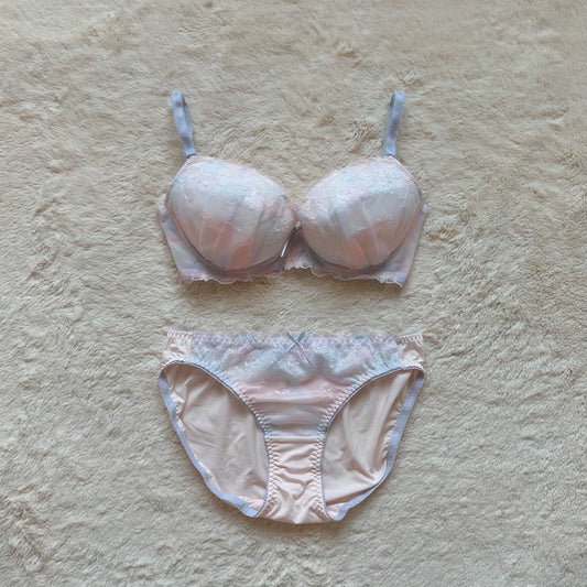 japanese brand cotton candy bra + panty set