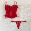 2000's regal ruby bustier set