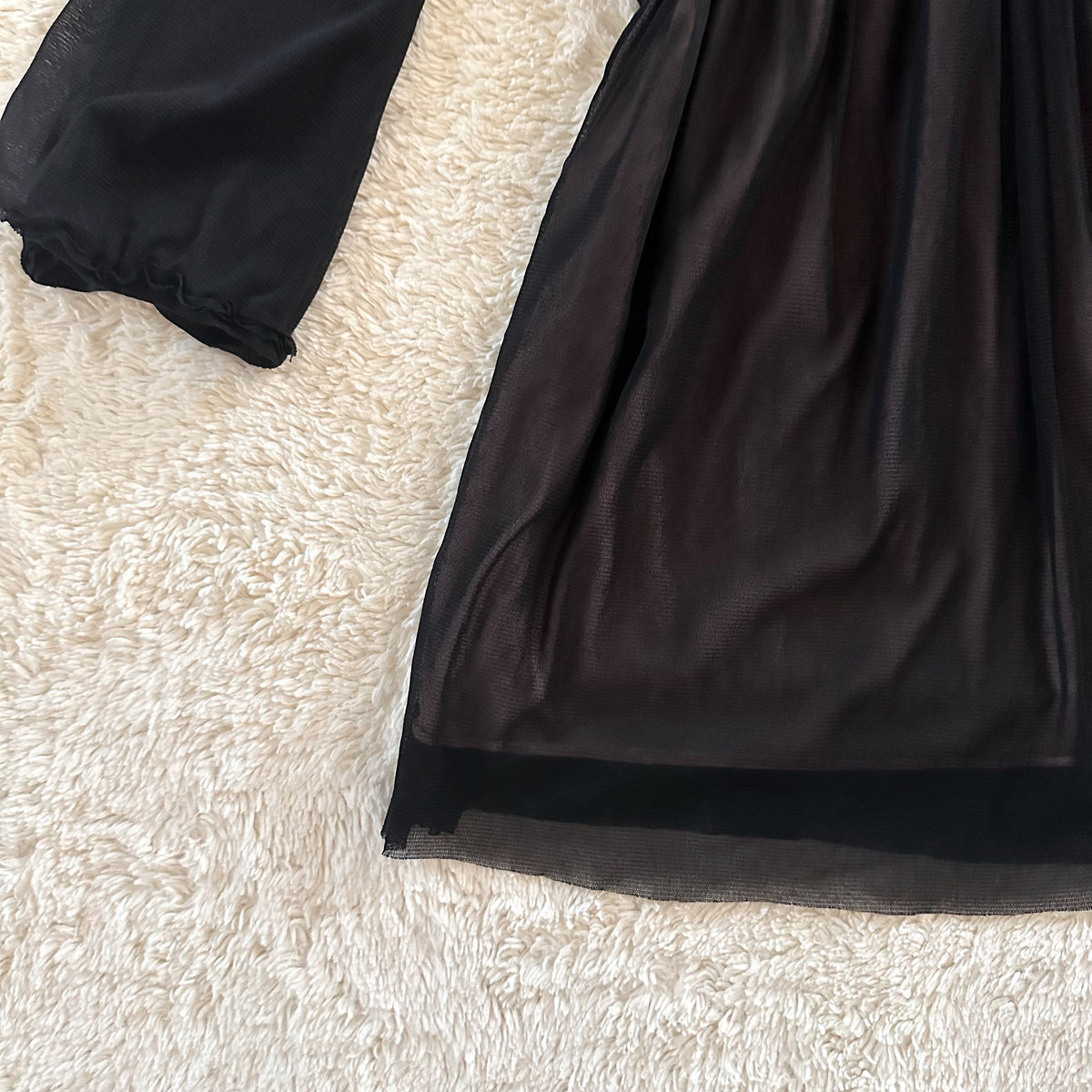 2000's velvet nocturne babydoll top
