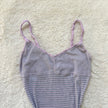 2000's lilac striped camisole