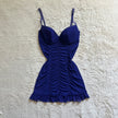 2000's sapphire serenade slip dress