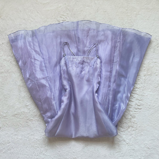 1990's starlit orchid ballgown