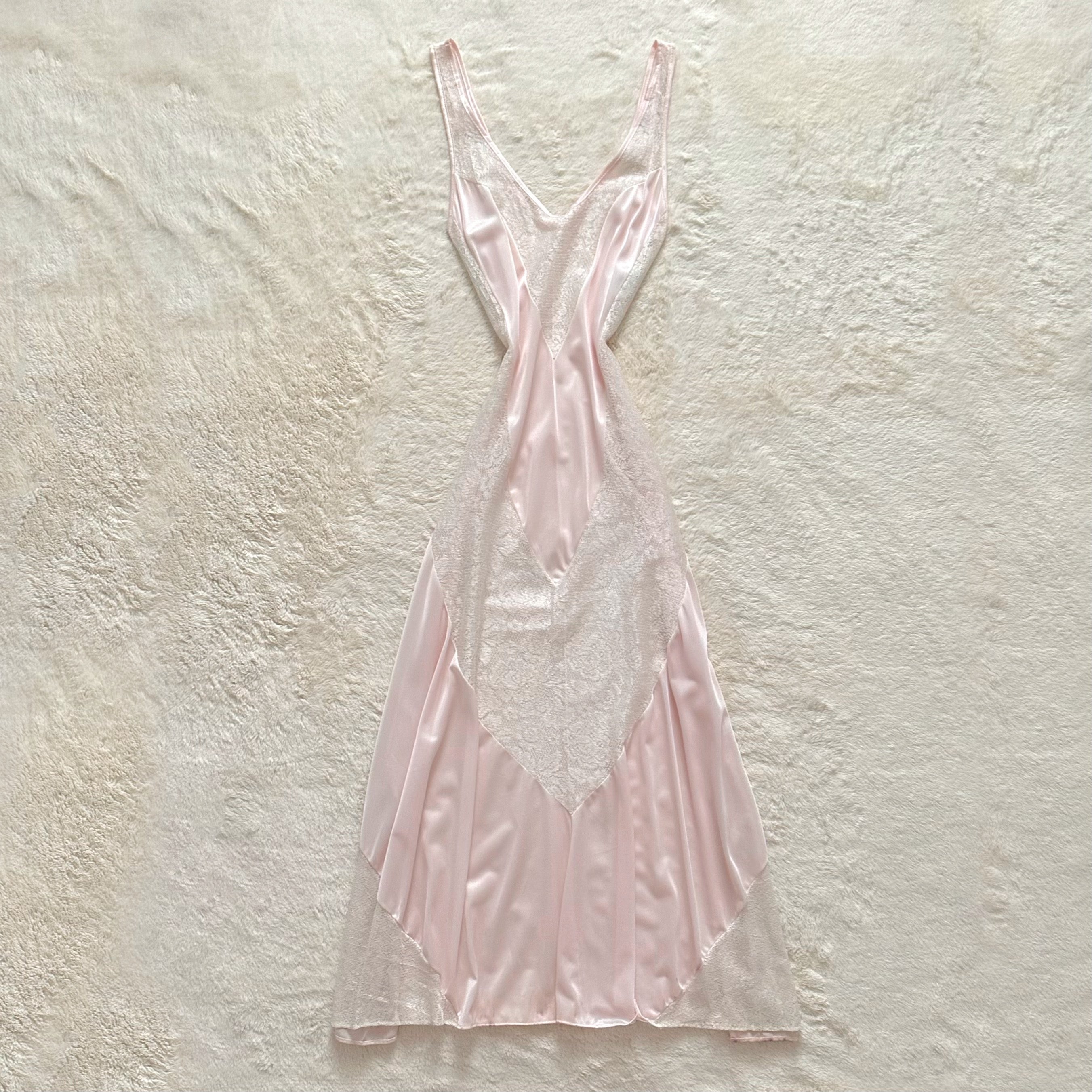 1990's milk blossom slip dress