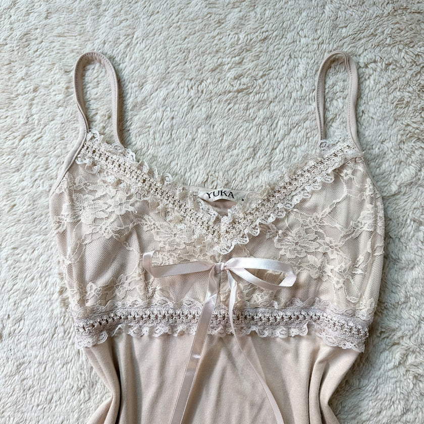 2000's woodland lace camisole