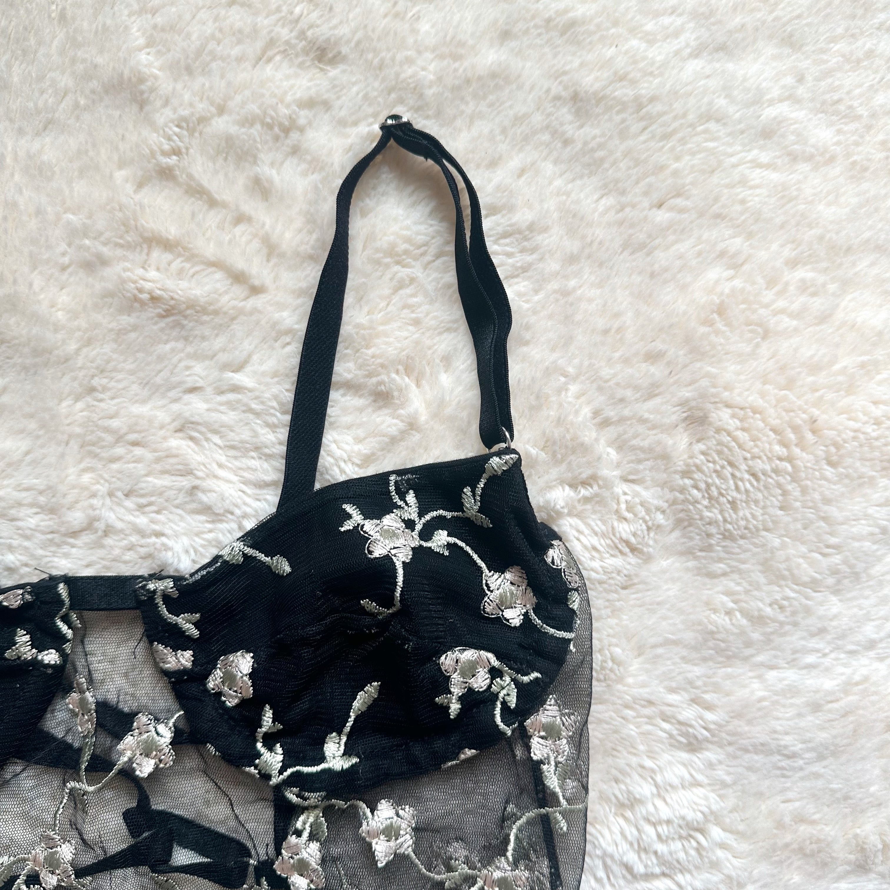 nuez moscada noir flora bustier