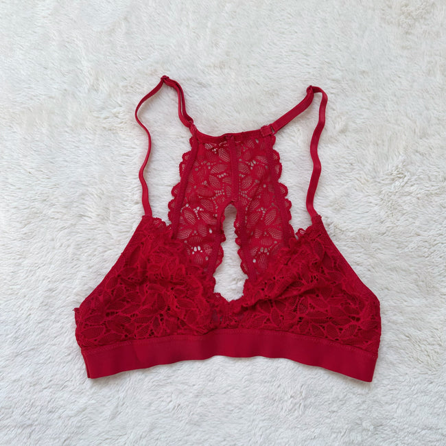 aerie crimson lace bralette