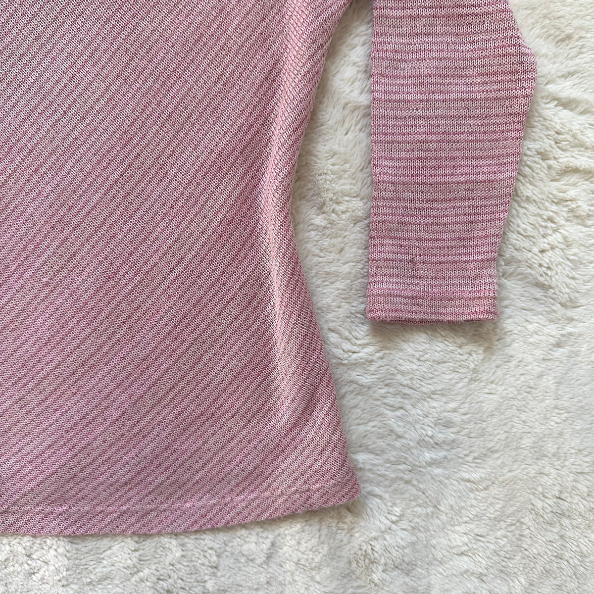 2000's pink shimmer boat neck top