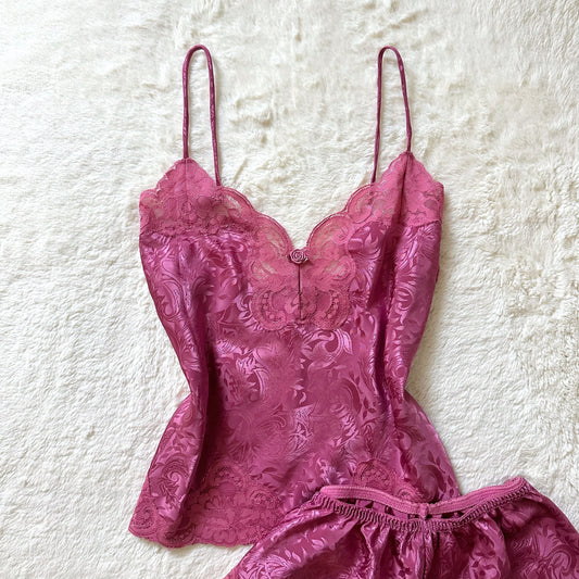 1990's orchid jacquard 2 piece set