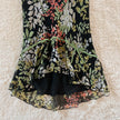 2000's fallen garden midi skirt - 100% silk