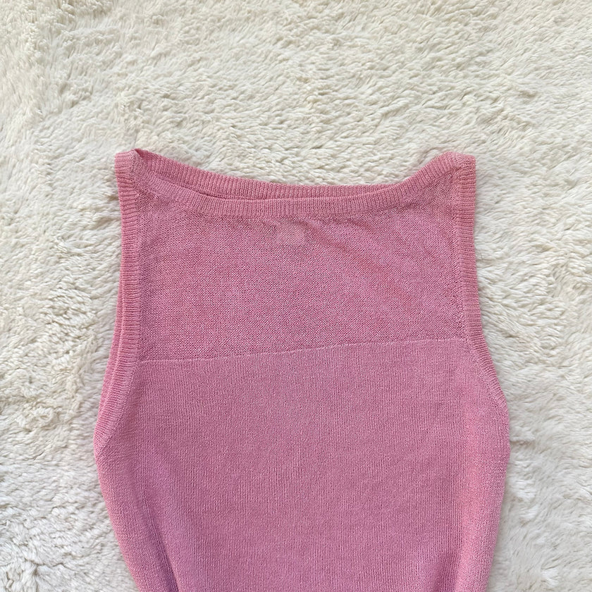 2000's bubblegum knit tank