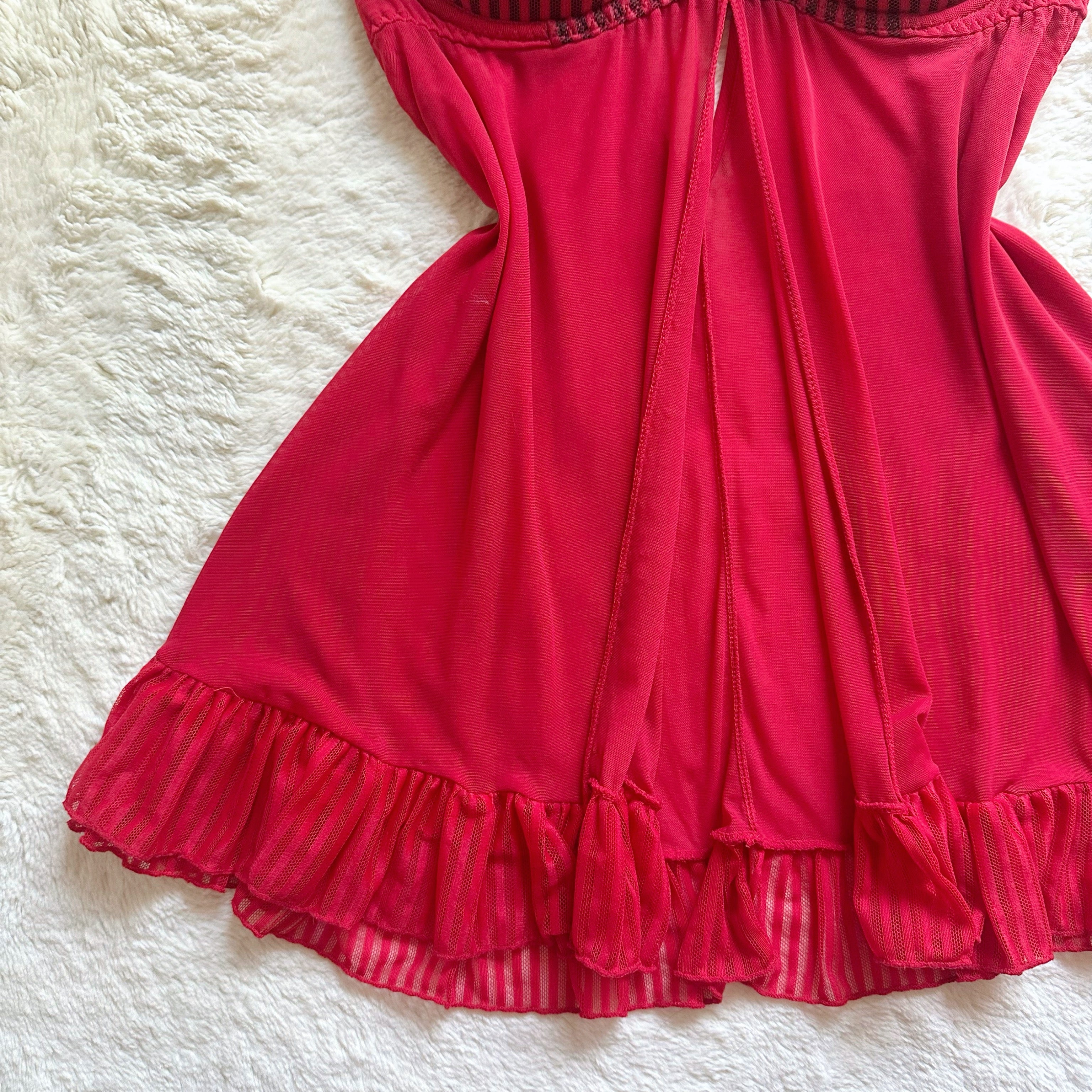 2000's vampress babydoll slip set