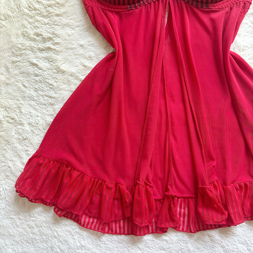 2000's vampress babydoll slip set