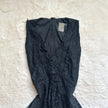 2000's noir lace asymmetrical dress