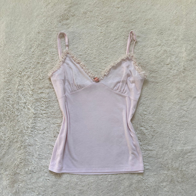 2000's ballerina rosette camisole