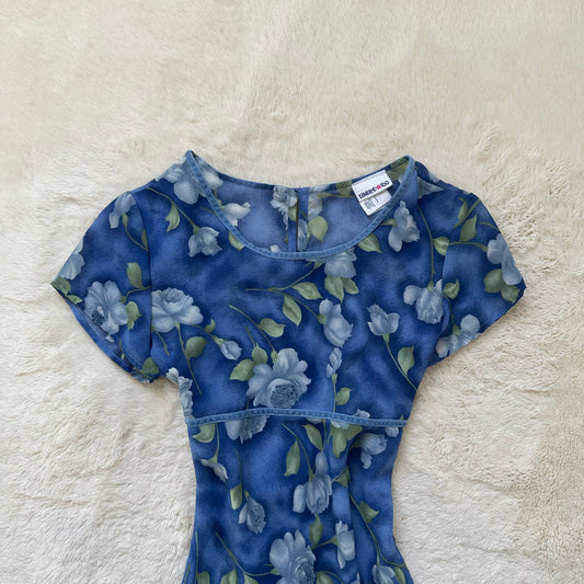 1990's midnight posy dress