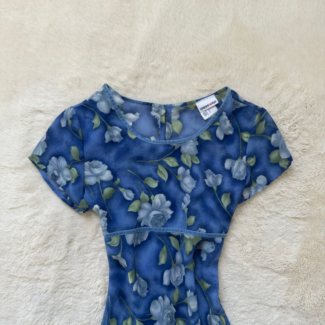 1990's midnight posy dress