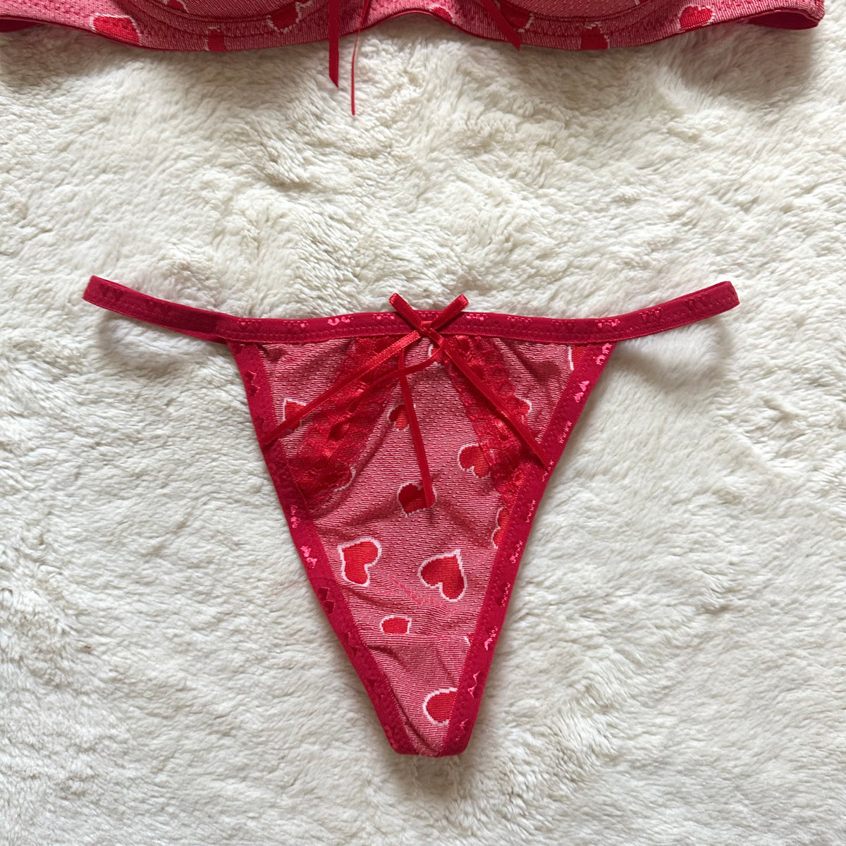 2000's love bite bra + panty set