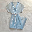 1980's sky ribbon peignoir