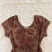 2000's cinnamon bloom crop top
