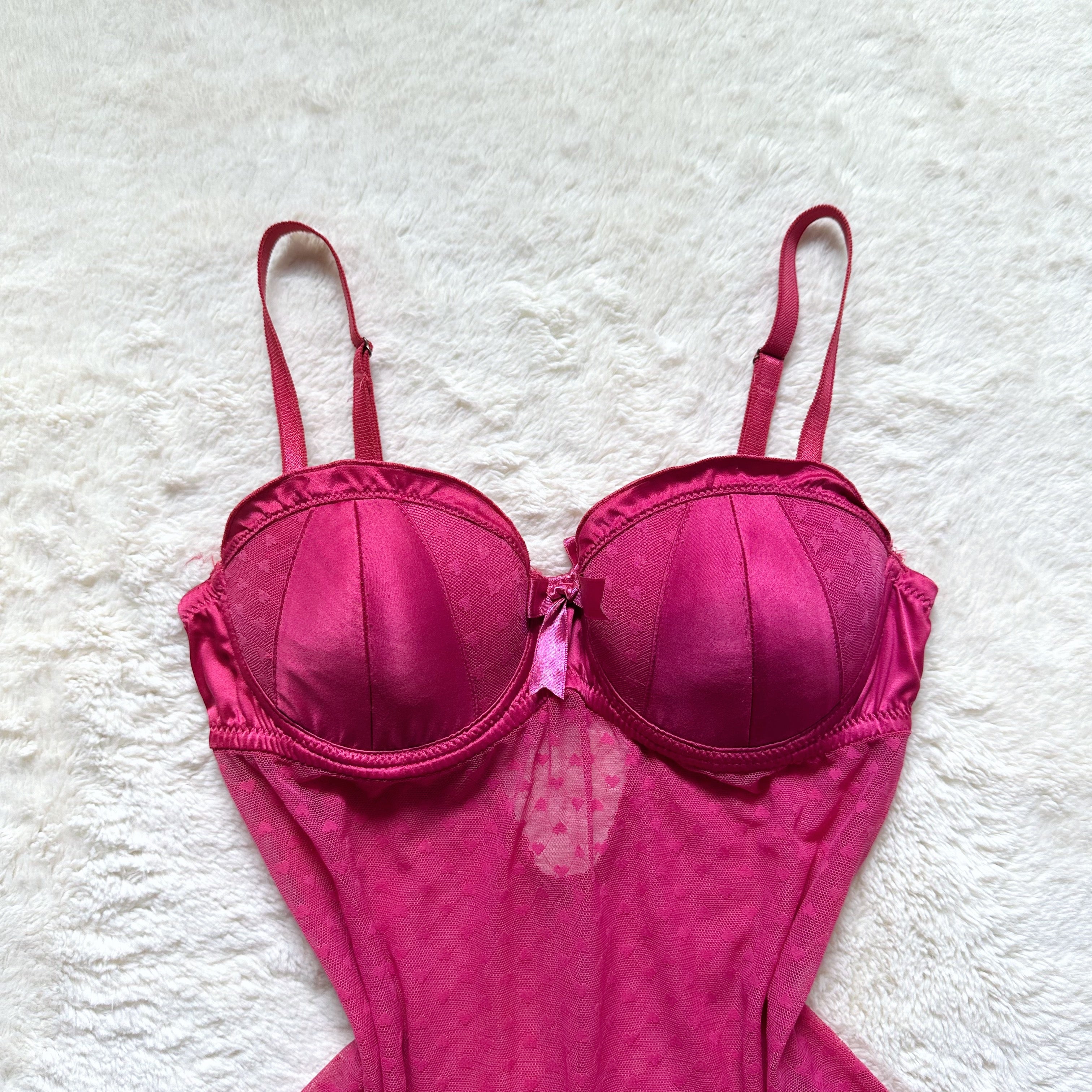 2000's fuchsia flirt babydoll